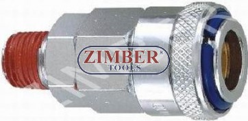 Накрайник за въздух 3/8" стомана - ZIMBER