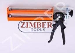 Пистолет за силикон - 400ml  (ZL-48CG810) - ZIMBER - TOOLS.