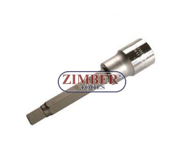 Накрайник шестостенен на вложка 9 мм, дължина 100 мм, 1/2" (ZB-4268) - BGS technic.