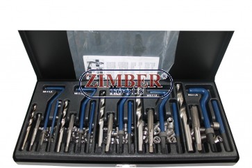 К-т за възстановяване на резби - 131 части - ZIMBER-TOOLS (ZR-36TRWK01)