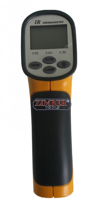 Инфрачервен термометър, безконтактен -  ZR-38IF - ZIMBER - TOOLS