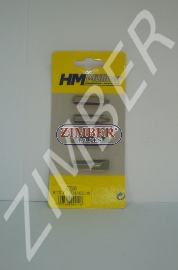 К-т накрайници за ударна отвертка-HM (E2500) ZIMBER - TOOLS.