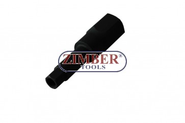 Шестограм с дупка на вложка 10-mm за демонтиране на инжектори  Bosch 1/2", ZR-15HBS1210 ZIMBER - TOOLS.