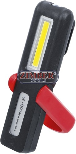 Мобилна ръчна работна акумулаторна COB LED / UV лампа - 9651 - BGS technic.