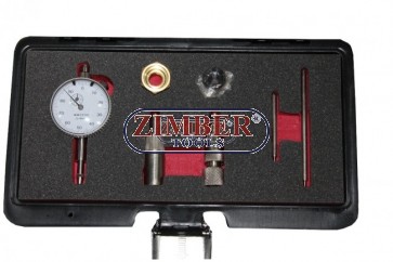 К-т фиксатори с индикаторен часовник за центровка на дизелови помпи BOSCH,  ZT-04A2236 - SMANN TOOLS
