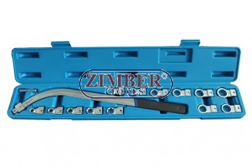 Ключ със сменяеми накрайници за ремъчните ролки 15 части, ZR-36CPHWS15 - ZIMBER-TOOLS
