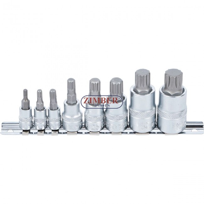 К-т накрайници на вложки XZN- M4 - M16, 8 pcs. (5105) - BGS technic
