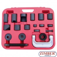 К-т скоби за монтаж и демонтаж на шарнири 21 части (ZT-04011) - SMANN TOOLS.