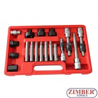 К-т за демонтаж на шайбите на алтернатори 18 части, ZT-04609 - SMANN TOOLS