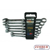 Ключове к-т комбинирани 7ч. от 8-mm до 19-mm - ZT-04645 - SMANN TOOLS