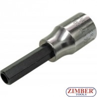 Шестограм с дупка на вложка 10-mm за демонтиране на инжектори Bosch 1/2", ZR-15HBS1210 ZIMBER - TOOLS.