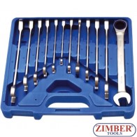 Ключове с тресчотка к-т от 8-19мм 72 зъба - BGS, ZB-30900 ZIMBER - TOOLS.