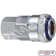 Накрайник за въздух 1/2" ZDC-2 стомана - ZIMBER