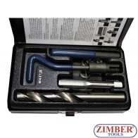 Комплект за възтановяване на резби M14x1.25-9бр, ZR-36TCIPK14 - ZIMBER-TOOLS