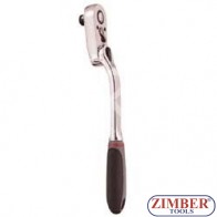 Тресчотка - 1/2" въртяща 360⁰, 48-зъба -ZIMBER TOOLS (ZL-07413)