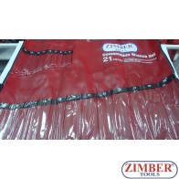 Калъф за ключове 21 части, 6-32mm (ZR-30POUCH20) - ZIMBER-TOOLS