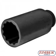 Вложка за главина 1/2," 36-mm (удължена дванадесетостенна) , ZR-08DAIS436M - ZIMBER TOOLS