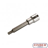 Накрайник шестостенен на вложка 6 мм, дължина 100 мм, 1/2" (ZB-4261)