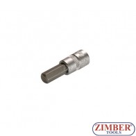 Накрайник шестостенен на вложка 7 мм, 1/4" (ZB-2501)