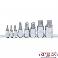 К-т накрайници на вложки XZN- M4 - M16, 8 pcs. (5105) - BGS technic
