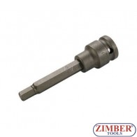 Шестограм на вложка ударен 1/2", 8x100мм - BGS, ZB-4288 ZIMBER - TOOLS.