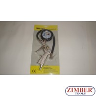 Манометър-пистолет за помпане на гуми до 10 bar - HM-MULLNER (27F-RF)