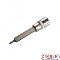 Накрайник на вложка 1/2", Т15х100мм - ZB-4468- BGS