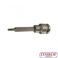 Накрайник на вложка ударна T-STAR, 100 mm удължен 1/2" T20 - BGS, ZB-5469 ZIMBER - TOOLS.