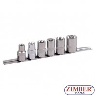 Комплект вложки Е звезди на 3/8"- FORCE - 3064