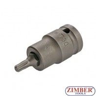Накрайник на вложка T30, 1/2" - BGS,ZB-5371 ZIMBER - TOOLS.