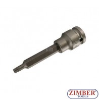 Накрайник на вложка ударна T-STAR, 100 mm удължен 1/2" T30 - BGS, ZB-5471 ZIMBER - TOOLS.