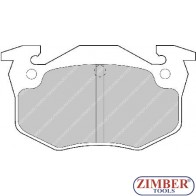 НАКЛАДКИ ЗАДНИ K-T CITROEN SAXO, XSARA, ZX, PEUGEOT 106, 205, 206, 306 - FERODO 