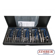 К-т за възстановяване на резби - 131 части - ZIMBER-TOOLS (ZR-36TRWK01)