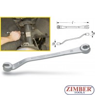 Рязан ключ за спирачни тръбички 10x11mm -ZR-36BLFNW - ZIMBER - TOOLS.