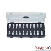 Вложки с торксове 1/2" - 20 части - FORCE (K4204)