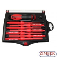 Отверки к-т изолирани-7бр.(1000V) ZL-S5607V - ZIMBER - TOOLS.