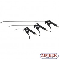 Комплект пистолет за въздух 110 / 300 / 500 mm | 3 бр, 3294 - BGS technic.