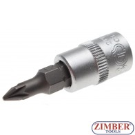 Накрайник на вложка PZ1, 1/4" (ZB-2490)- BGS technic