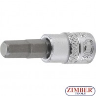 Накрайник шестостенен на вложка  (1/4") Hexagon 6 mm -2500 - BGS-technic.