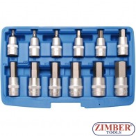 Комплект шестограми на вложка от 5-mm - 22 mm. 1/2", 12 части - 5052 - BGS technic.
