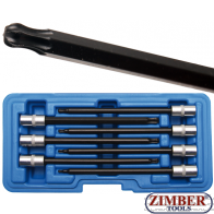 Комплект вложки с битове Torx- T10 - T50 | (1/4") 9 части. (8618) - BGS technic