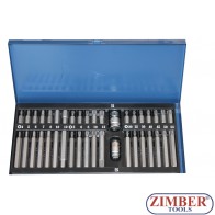 Битове накрайници к-т 40 части, ZR-14BS40 - ZIMBER TOOLS