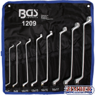 Ключове лули двустранни 6 x 7 - 20 x 22 mm 8 бр. (1209) - BGS technic