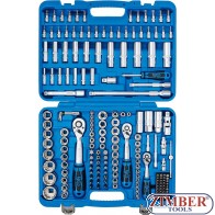 Гедоре комбинирано 1/4", 3/8", 1/2" 12-стенен - 192 части. - 2286 -BGS-technic.