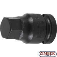 Шестограм ударна на вложка (1/2")  Hexagon 17 mm - 5334-H17- BGS technic.