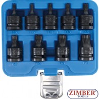 К-т ударни битове 1/2 Torx T20 - T70 | 9части - 5486- BGS technic.