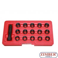 Инструменти за възстановяване на резби на свещи M14 X 1,25-mm. -16 части, ZT-01Z5196 - SMANN TOOLS