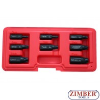 К-т екстрактори за скъсани болтове 8-бр, Torx-Plus- ZR-36TPES8 - ZIMBER TOOLS