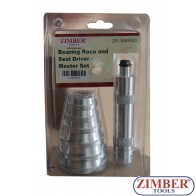К-т за избиване на лагери и втулки - 7 части - ZR-36BRSD - ZIMBER TOOLS