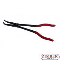 Клещи дългоусти криви 90°, 280mm ZR-19LHBNP1190 - ZIMBER-TOOLS.